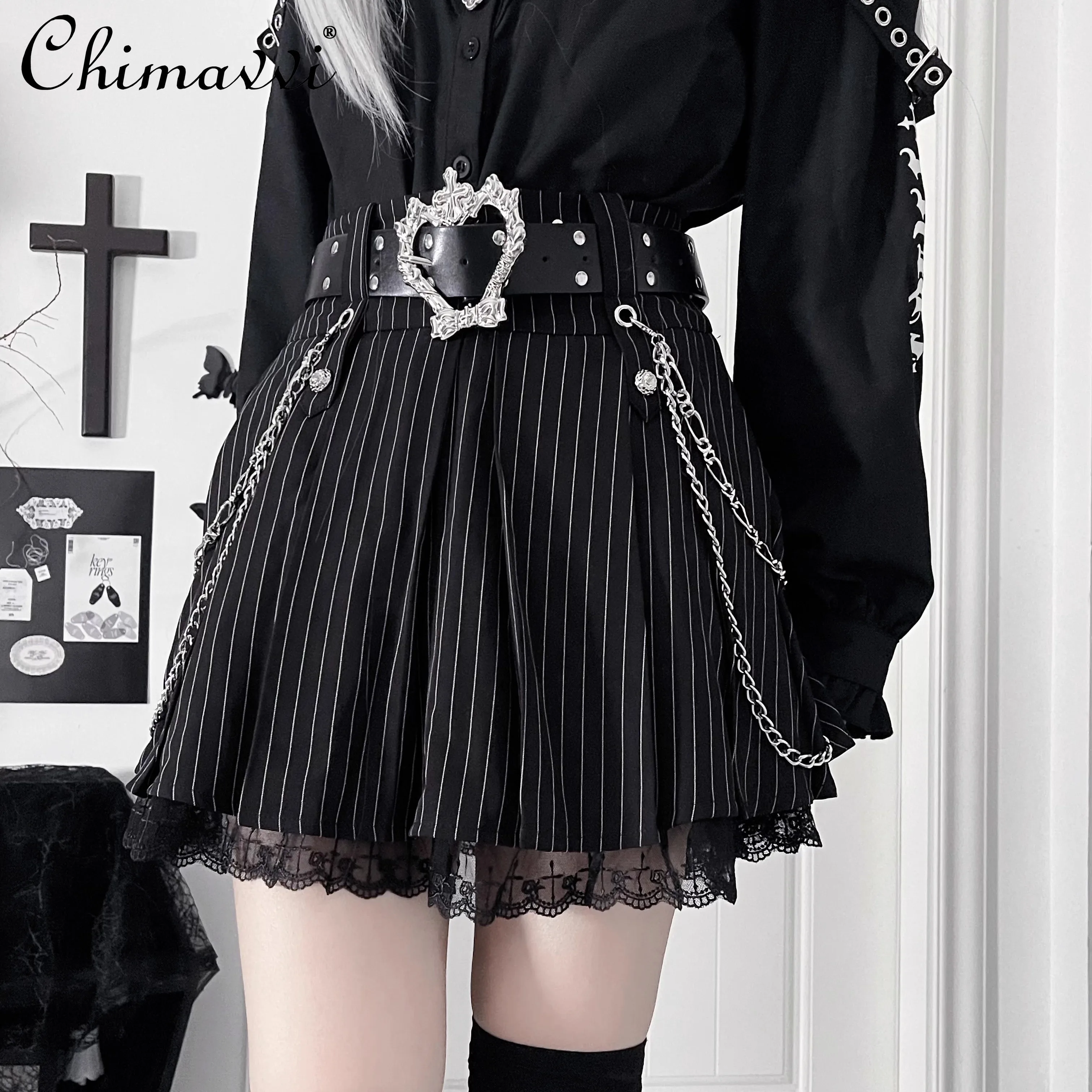 Original Subculture Dark Girl Harajuku Skirt Culottes 2025 Summer New Goth Sweet Cool Women High Waist Slim-fit Lolita Skirts
Original Subculture Dark Girl Harajuku Skirt Culottes 2025 Summer New Goth Sweet Cool Women High Waist Slim-fit Lolita Skirts