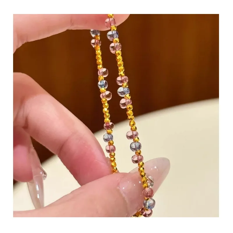 Yellow-gold Colored Dizhu Bracelet, Niche Design, High-end White Bracelet, High-value and Versatile Temperament for Girlfriend
Yellow-gold Colored Dizhu Bracelet, Niche Design, High-end White Bracelet, High-value and Versatile Temperament for Girlfriend