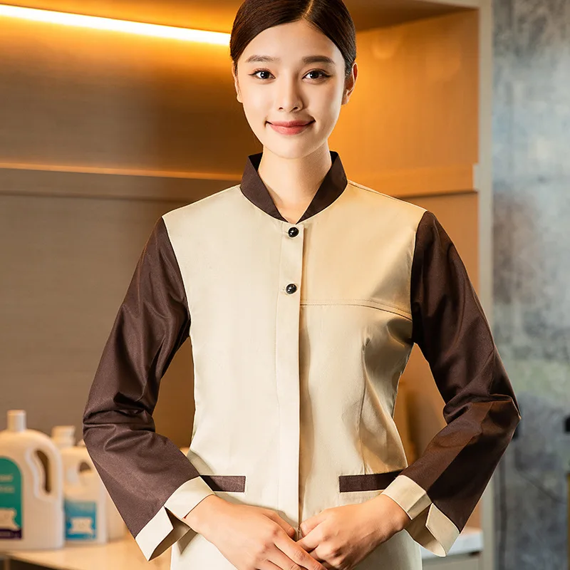 Property Cleaner Work Long Sleeve Hotel Aunt Room Cleaning Service Uniform Female Spring Autumn Winter Clothes
Property Cleaner Work Long Sleeve Hotel Aunt Room Cleaning Service Uniform Female Spring Autumn Winter Clothes