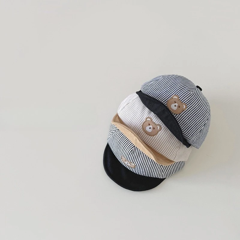 Ins Korean New Cute Cartoon Bear Baby Sun Hat Baseball Cap for Infant Toddler Spring Autumn Adjustable Soft Striped Visor
Ins Korean New Cute Cartoon Bear Baby Sun Hat Baseball Cap for Infant Toddler Spring Autumn Adjustable Soft Striped Visor