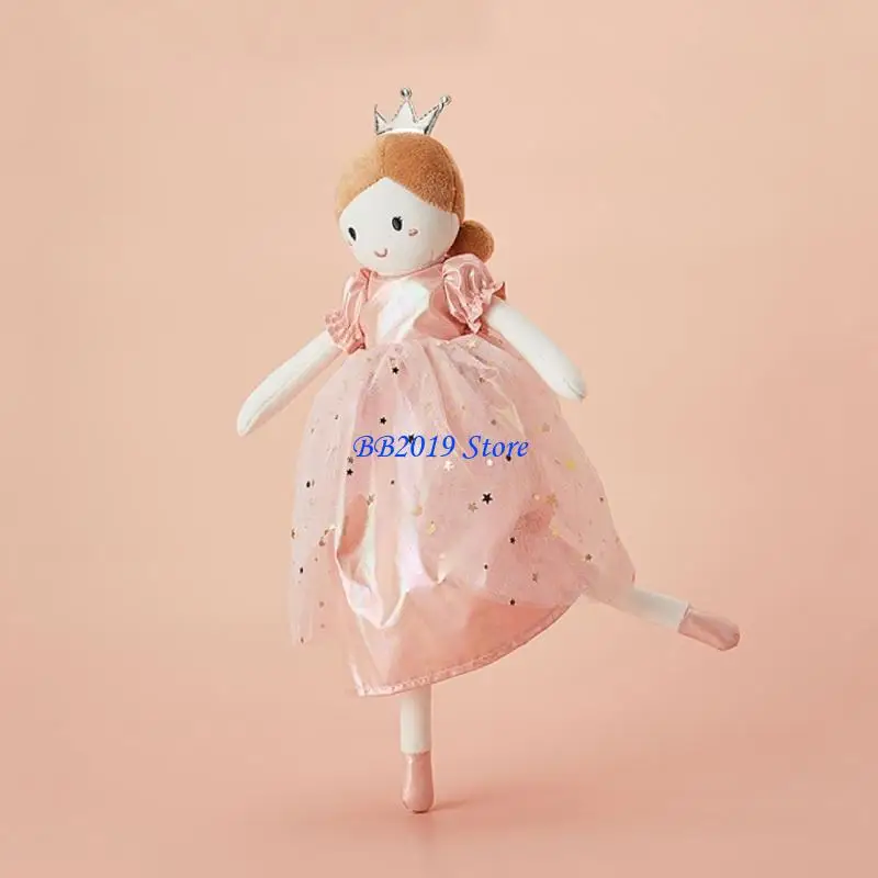 Q0KB Stuffed Plush Girl Soft Cuddly Toy with Dress & Crown Floppy Arms and Legs Doll for Boys Girls Christmas Gift
Q0KB Stuffed Plush Girl Soft Cuddly Toy with Dress & Crown Floppy Arms and Legs Doll for Boys Girls Christmas Gift