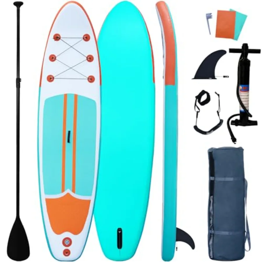Inflatable paddle boards for outdoor water sports, durable PVC material, blue color, ultra-stable wide design with premium acce
Inflatable paddle boards for outdoor water sports, durable PVC material, blue color, ultra-stable wide design with premium acce