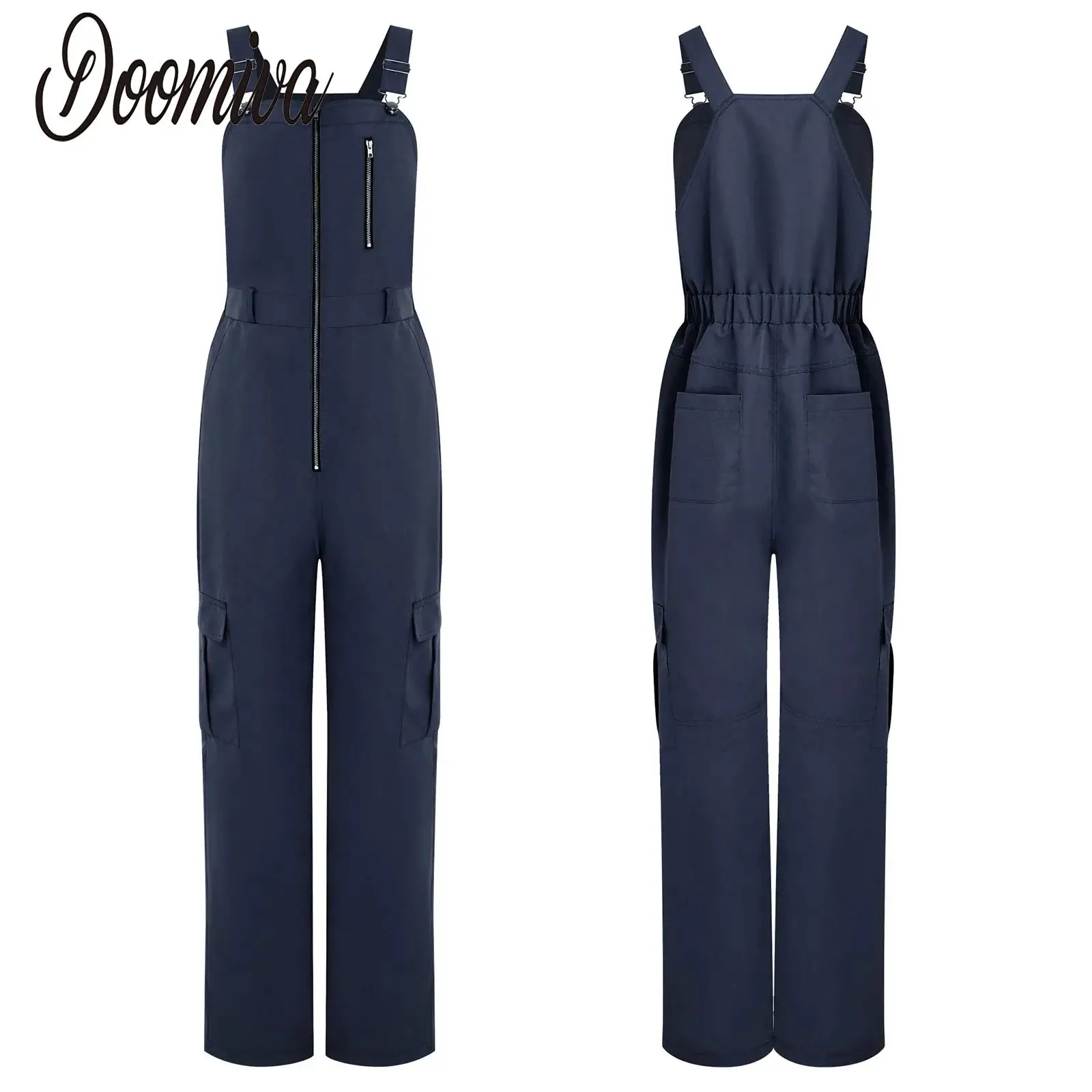 Женские универсальные однотонные комбинезоны-карго с регулируемыми лямками, широкими штанинами и множеством карманов для повседневной носки и отпуска
Женские универсальные однотонные комбинезоны-карго с регулируемыми лямками, широкими штанинами и множеством карманов для повседневной носки и отпуска