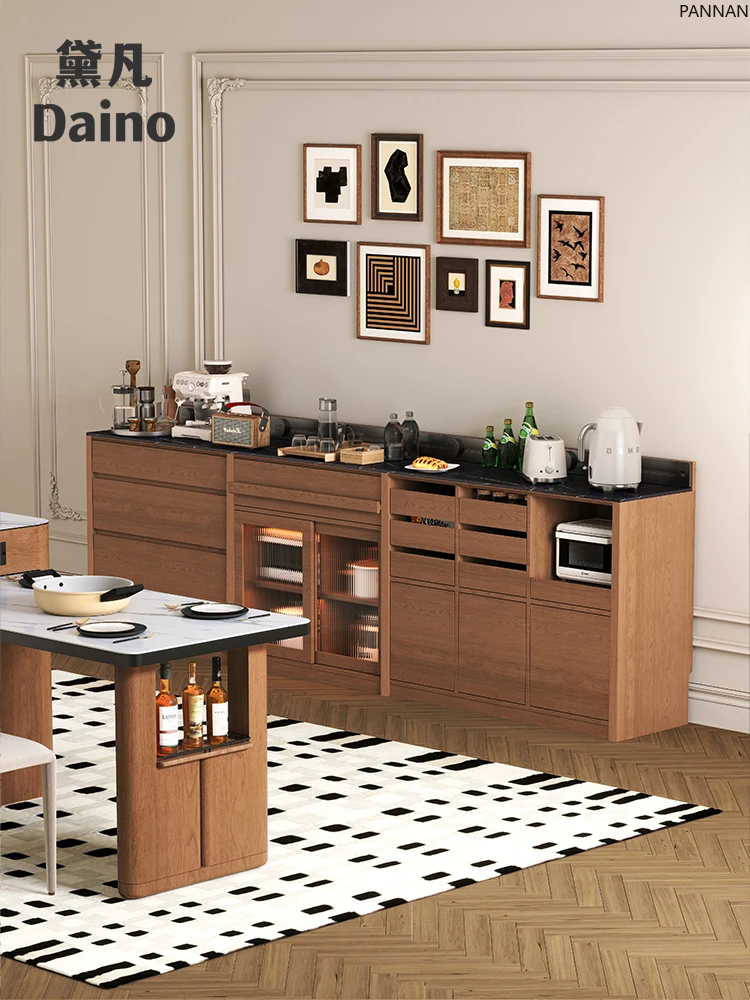 Medieval style solid wood dining side cabinet, water bar, integrated multi-functional cabinet combination storage locker
Medieval style solid wood dining side cabinet, water bar, integrated multi-functional cabinet combination storage locker