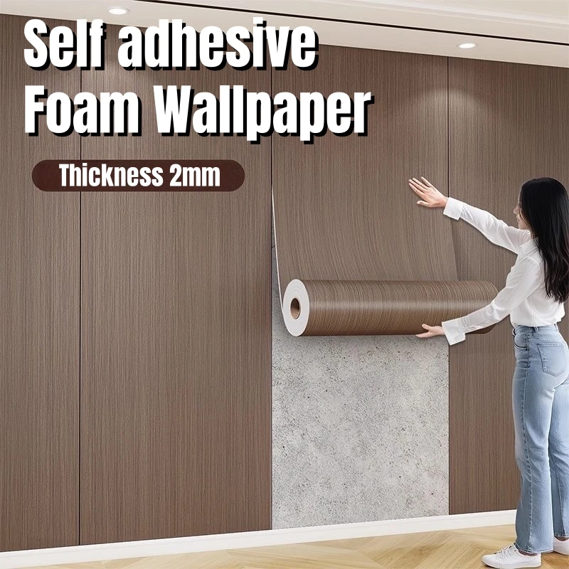 Wooden Veneer Wall Stickers Collage Self-Adhesive Foam Wallpapers for Kitchen Bathroom Laundry Room Cabinets Closets Renovation
Wooden Veneer Wall Stickers Collage Self-Adhesive Foam Wallpapers for Kitchen Bathroom Laundry Room Cabinets Closets Renovation