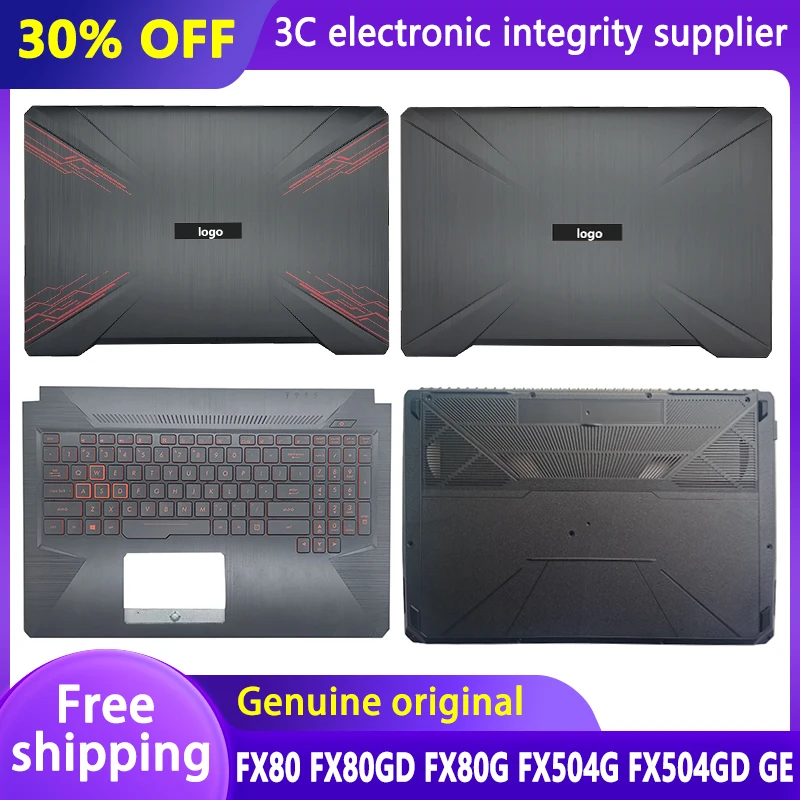 NEW Laptop Case LCD Back Cover Front Bezel Hinge Palmrest Bottom Case For ASUS FX80 FX80GD FX80G FX504 FX504G FX504GD FX504GE
NEW Laptop Case LCD Back Cover Front Bezel Hinge Palmrest Bottom Case For ASUS FX80 FX80GD FX80G FX504 FX504G FX504GD FX504GE