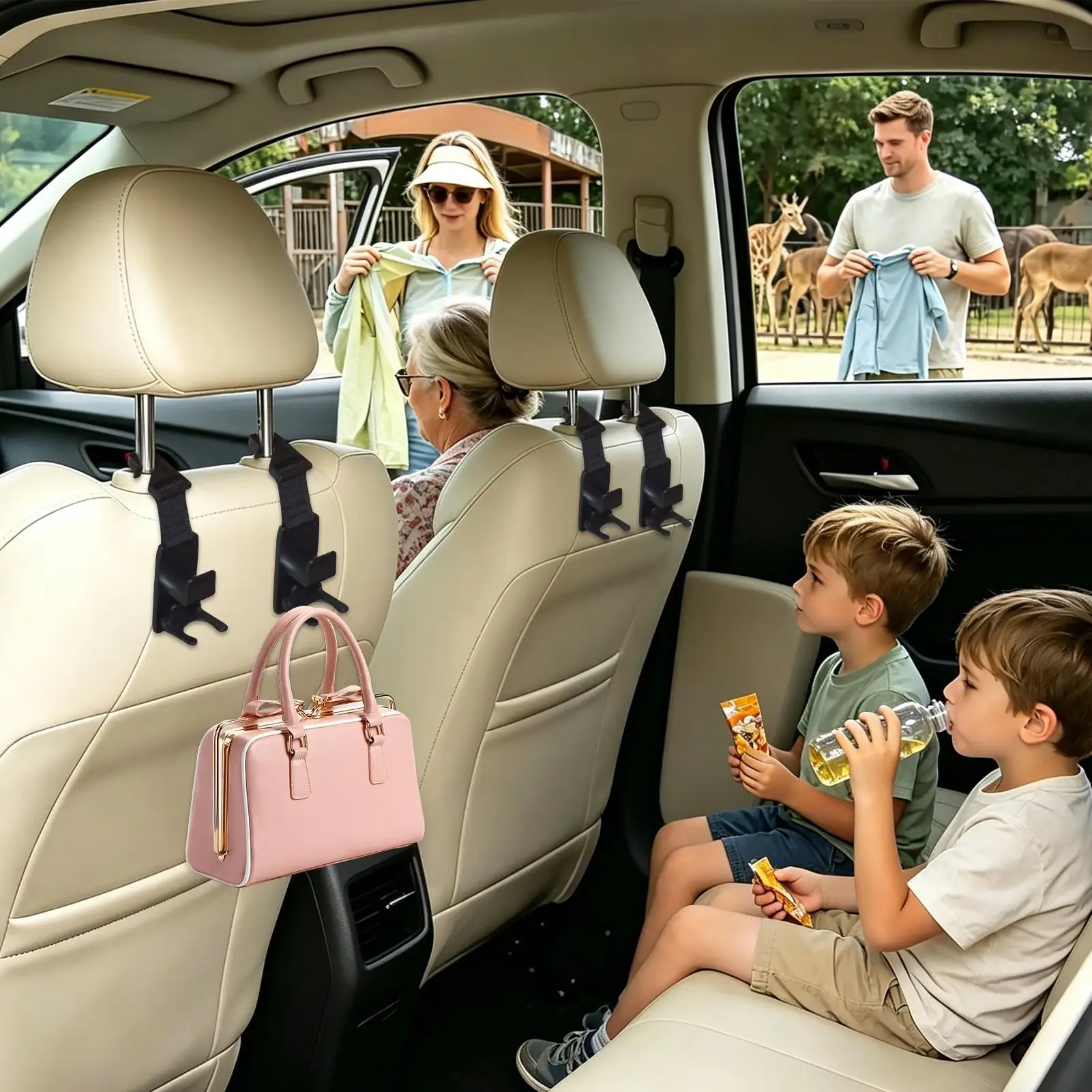 Car Seat Hooks For Headrest 4 Pieces Storage Organizer Hanger Car Purse Hook For Truck SUV Interior Travel Commute Outdoor Road
Car Seat Hooks For Headrest 4 Pieces Storage Organizer Hanger Car Purse Hook For Truck SUV Interior Travel Commute Outdoor Road