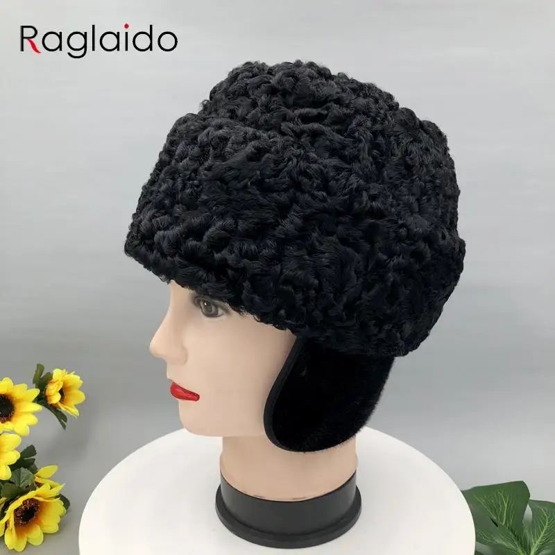 Snow Hat for Man Winter Warm Natural Sheep Fur Bomber Hats Outdoor Fur Hats
Snow Hat for Man Winter Warm Natural Sheep Fur Bomber Hats Outdoor Fur Hats