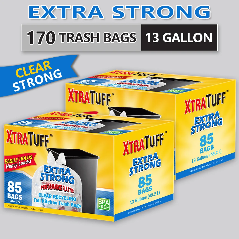 360 Bags 13 Gallon 2 Box Expandable Heavy-Duty Plastic Multipurpose Disposable Garbage Bags-Super Strong, Leak-Resistant, And Odor-Proof For Bedroom, Kitchen, Living Room, Outdoor, And Toilet Use Trash Bag- Convenient And Sanitary Waste Solution
360 Bags 13 Gallon 2 Box Expandable Heavy-Duty Plastic Multipurpose Disposable Garbage Bags-Super Strong, Leak-Resistant, And Odor-Proof For Bedroom, Kitchen, Living Room, Outdoor, And Toilet Use Trash Bag- Convenient And Sanitary Waste Solution