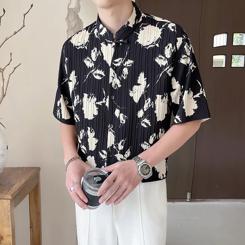 2024 Summer Men's Floral Chinese Style Shirt Short Sleeve Hawaiian Shirts For Men Plus Size Quick Dry Tops Tee Shirt Man Camisa
2024 Summer Men's Floral Chinese Style Shirt Short Sleeve Hawaiian Shirts For Men Plus Size Quick Dry Tops Tee Shirt Man Camisa