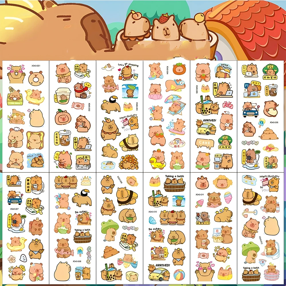 12pcs Funny Cartoon Capybara Puffy Reward Stickers Cute Animals Children 3D Bubble Decals for Theme Party Game Decoration Gift
12pcs Funny Cartoon Capybara Puffy Reward Stickers Cute Animals Children 3D Bubble Decals for Theme Party Game Decoration Gift