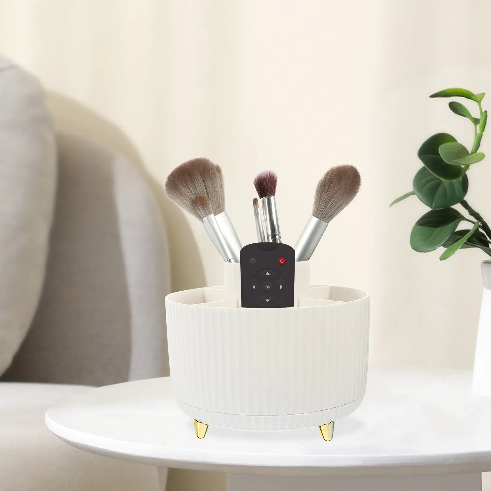 1pcs Brush Holder Rotating 360-Degree Desktop Organizer For Pens Pencils Makeup Brushes Minimalist Compartment
1pcs Brush Holder Rotating 360-Degree Desktop Organizer For Pens Pencils Makeup Brushes Minimalist Compartment