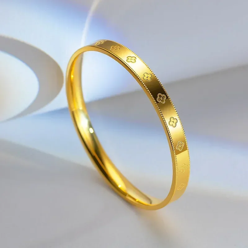 9999 real gold 24K Lucky Grass Bracelet 5d Fashion Small Fresh Clover Closed Ladies
9999 real gold 24K Lucky Grass Bracelet 5d Fashion Small Fresh Clover Closed Ladies