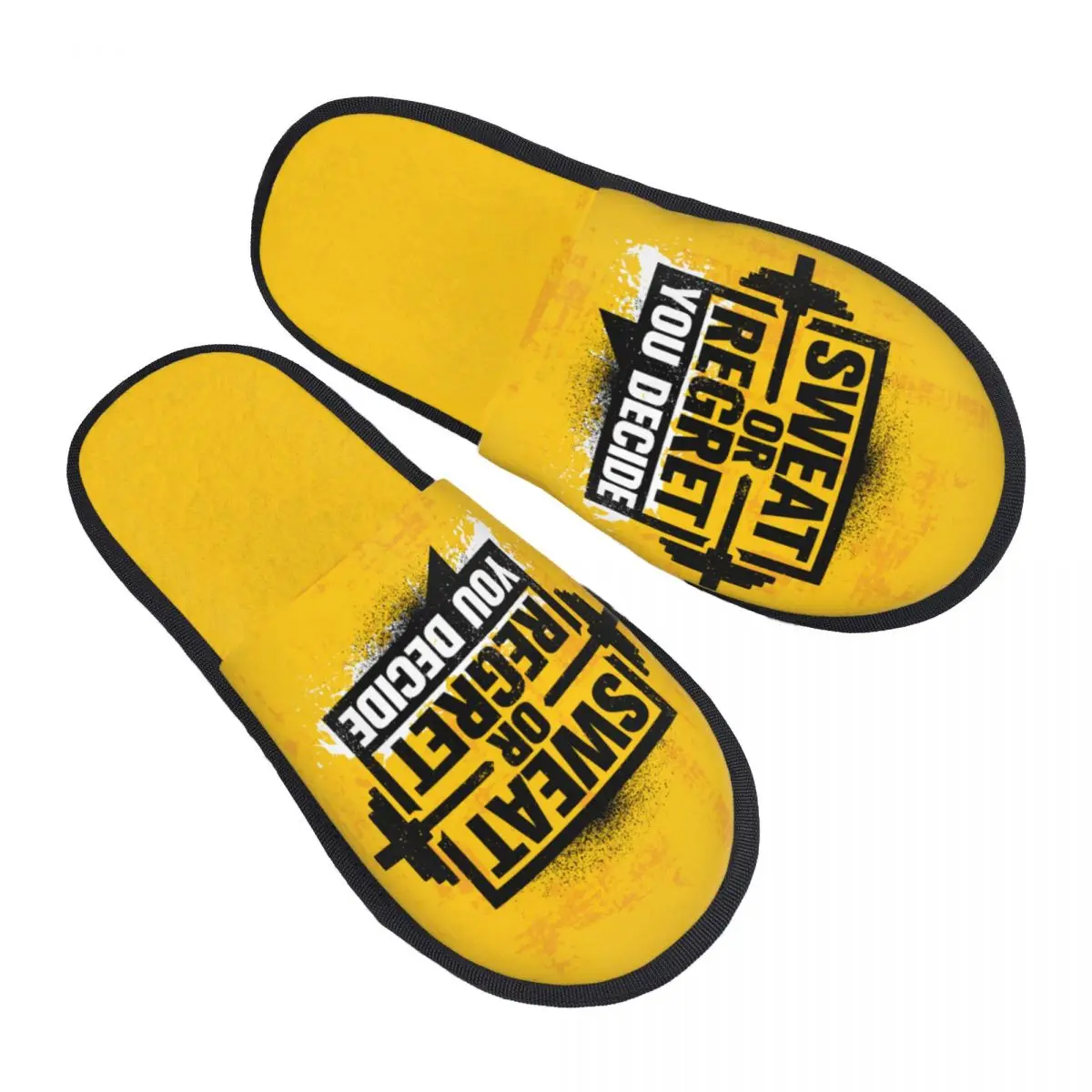 Custom Print Sweat Or Regret You Decide Gym Motivational Quote House Slippers Soft Warm Bodybuilding Workout Slipper Shoes
Custom Print Sweat Or Regret You Decide Gym Motivational Quote House Slippers Soft Warm Bodybuilding Workout Slipper Shoes
