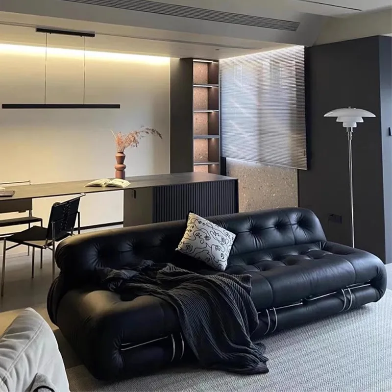 Mid-century style large sofa steel tooth living room small apartment design French single sofa chair combination
Mid-century style large sofa steel tooth living room small apartment design French single sofa chair combination