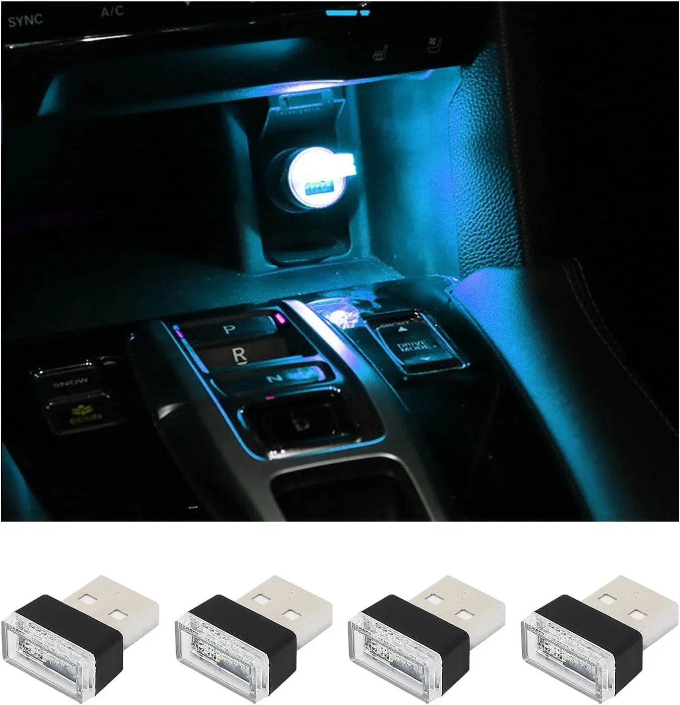 4PCS 4 PCS USB LED Car Interior Atmosphere Lamp, Plug-in USB Decor Night Light, Portable Auto Ambient Lighting Kit for Most Cars
4PCS 4 PCS USB LED Car Interior Atmosphere Lamp, Plug-in USB Decor Night Light, Portable Auto Ambient Lighting Kit for Most Cars