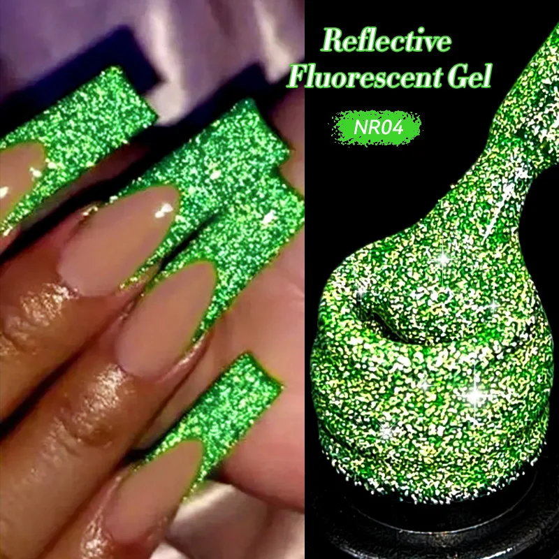 LILYCUTE 7ml Fluorescent Reflective Gel Nail Polish Bright Green Shining Glitter Neon Semi Permanent Soak Off UV LED Gel Varnish
LILYCUTE 7ml Fluorescent Reflective Gel Nail Polish Bright Green Shining Glitter Neon Semi Permanent Soak Off UV LED Gel Varnish