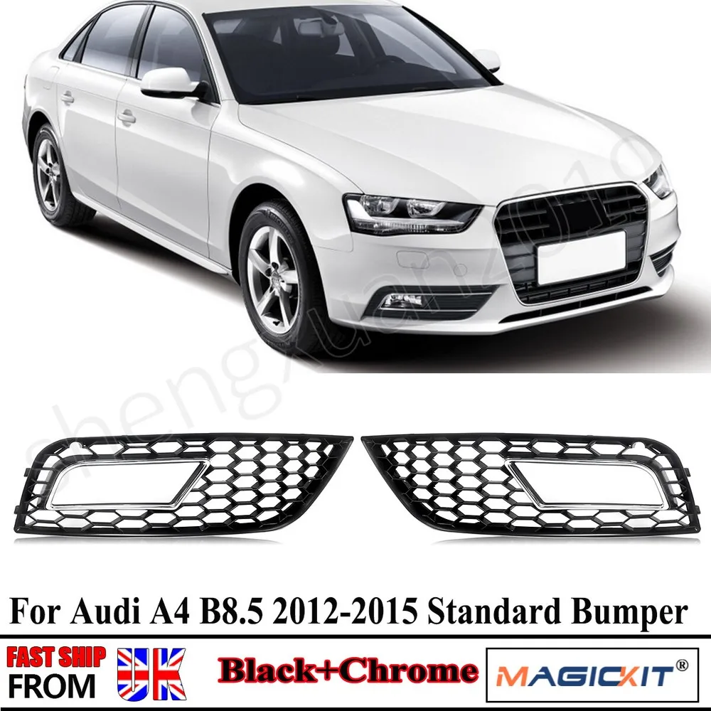 For Audi A4 B8 A Pair Fog Lights Cover Standard 2012 2013 2014 2015 Front Bumper Fog Light Grille Cover Case Chrome Auto Parts
For Audi A4 B8 A Pair Fog Lights Cover Standard 2012 2013 2014 2015 Front Bumper Fog Light Grille Cover Case Chrome Auto Parts