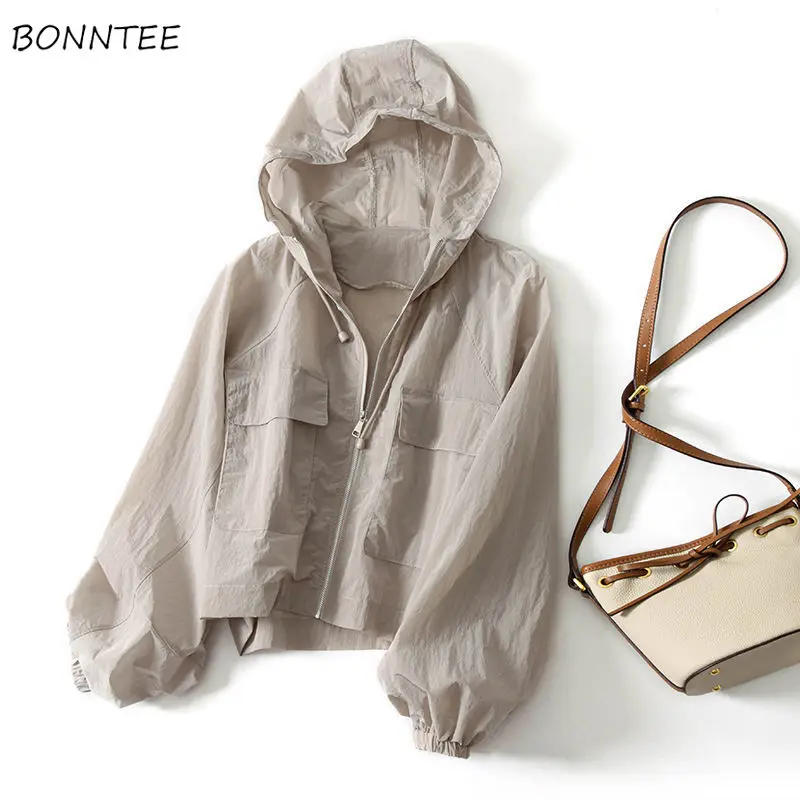 Sun-proof Jackets Women Summer Stylish Outwear Ladies All-match Loose Basic Fashion Japanese Style Leisure Long Sleeve Clothing
Sun-proof Jackets Women Summer Stylish Outwear Ladies All-match Loose Basic Fashion Japanese Style Leisure Long Sleeve Clothing