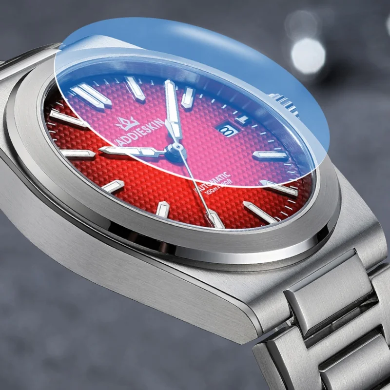 AddiesKin K001 Mechanical Watch 9015 Japanese Mechanical Movement 100m Waterproof Coated with Anti-glare Blue Film Business Gift
AddiesKin K001 Mechanical Watch 9015 Japanese Mechanical Movement 100m Waterproof Coated with Anti-glare Blue Film Business Gift