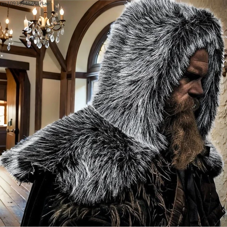 Viking shawl,scarf and hat two-piece set,fur fur Halloween cosplay character Play costume
Viking shawl,scarf and hat two-piece set,fur fur Halloween cosplay character Play costume