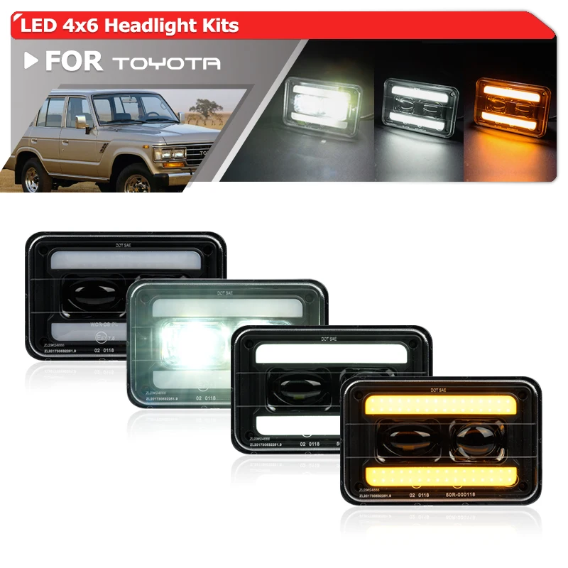 OE-Spec H4651 H4656 H4666 4652 Upgraded Sealed Beam Headlights For Toyota Land Cruiser Celica Supra Tecel Camry Van DRL Hi/Lo
OE-Spec H4651 H4656 H4666 4652 Upgraded Sealed Beam Headlights For Toyota Land Cruiser Celica Supra Tecel Camry Van DRL Hi/Lo