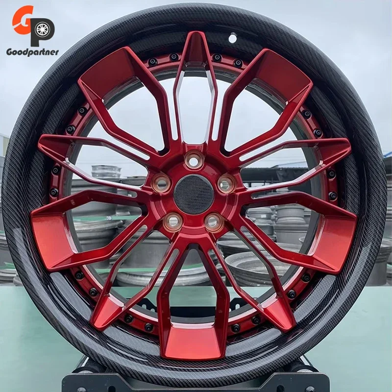 Custom Red 5 Holes Carbon Fibre Wheels 5X112 5X114.3 5X120 19 20 21 22 23 24 26 Inch Forged Carbon Fiber Car Wheels
Custom Red 5 Holes Carbon Fibre Wheels 5X112 5X114.3 5X120 19 20 21 22 23 24 26 Inch Forged Carbon Fiber Car Wheels