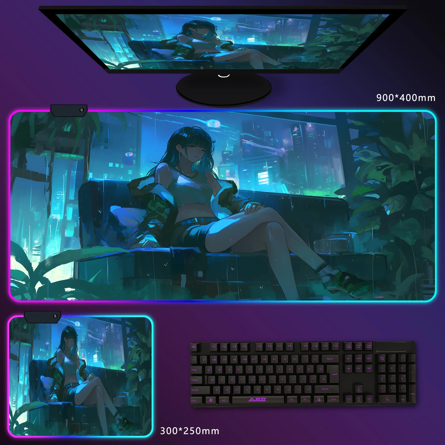 RGB LED Glow Gaming mouse pad Multi-model rubber non-slip table mat esports players preferred FPS/MOBA dedicated durable XXL
RGB LED Glow Gaming mouse pad Multi-model rubber non-slip table mat esports players preferred FPS/MOBA dedicated durable XXL