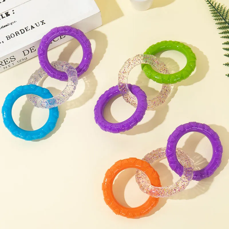 Chain Ring Grinding Durable Chew Teeth Cleaning Training Pet Dog Interactive Elastic Toy
Chain Ring Grinding Durable Chew Teeth Cleaning Training Pet Dog Interactive Elastic Toy