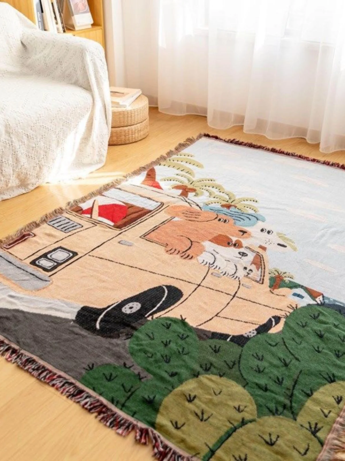 Nordic Sle Doggie Car Blanket Air Conditioned Office Nap Cover Blanket Cam Leisure Airplane Couch Tow Blanket 
Nordic Sle Doggie Car Blanket Air Conditioned Office Nap Cover Blanket Cam Leisure Airplane Couch Tow Blanket