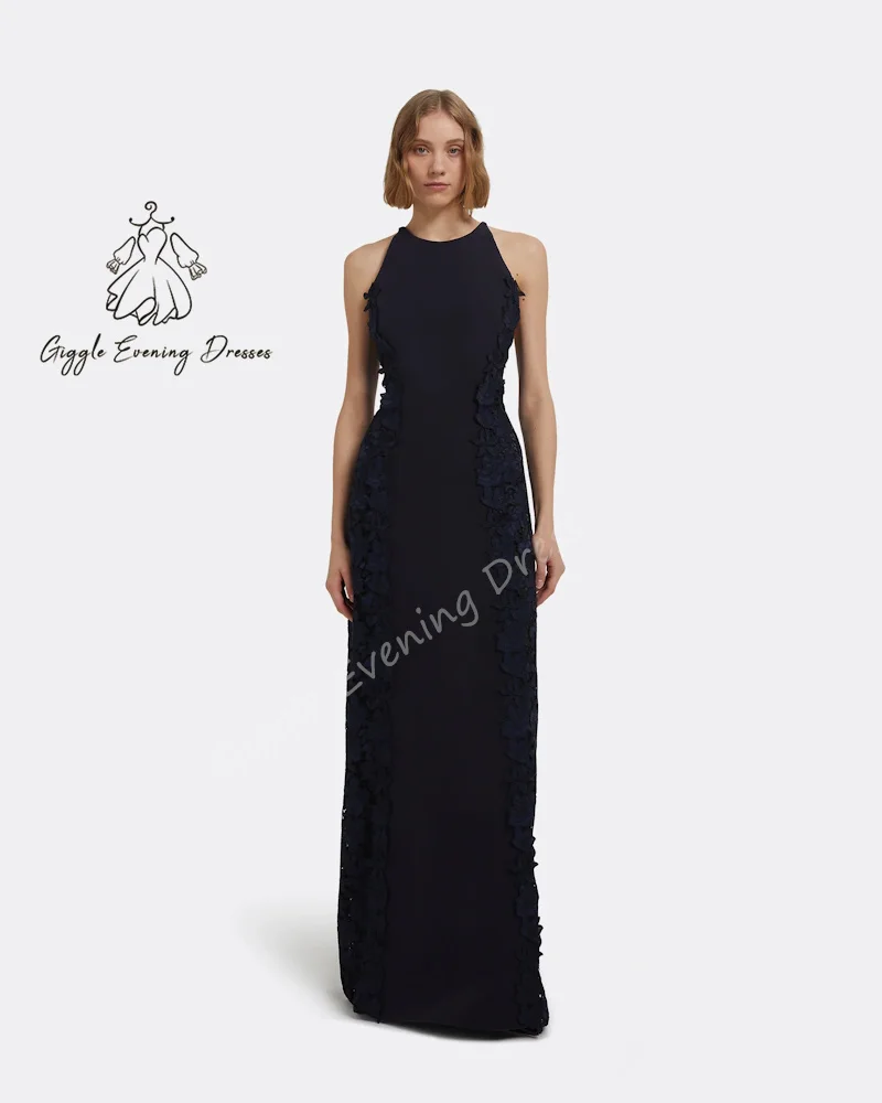 Giggle Design Sense 2025 Jewel Neckline A-line Floor-length Gown In Bourgeois Floral Evening Party Dress Cross-back Customized
Giggle Design Sense 2025 Jewel Neckline A-line Floor-length Gown In Bourgeois Floral Evening Party Dress Cross-back Customized