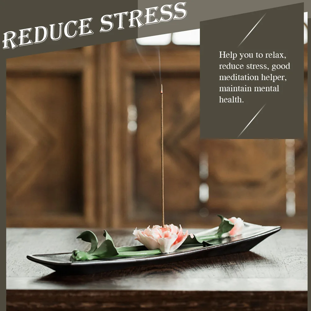 Ceramic Incense Burner Holder Creative Incense Stick Tray Desktop Ornament for Meditation Yoga Room Study and Relaxation
Ceramic Incense Burner Holder Creative Incense Stick Tray Desktop Ornament for Meditation Yoga Room Study and Relaxation