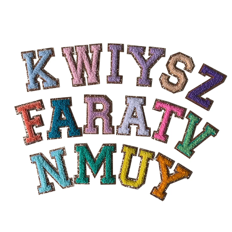 Wholesale A-Z Felting Glitter English Letter Embroidery Chenille Colorful Self-dehesive Patches for Clothes
Wholesale A-Z Felting Glitter English Letter Embroidery Chenille Colorful Self-dehesive Patches for Clothes
