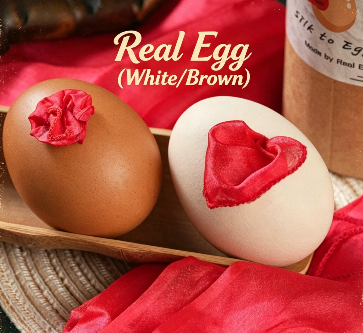 Real Egg Magic Trick White Brown Silk To Egg Close Up Stage Magic Props Illusion Gimmick Magician Funny Magia Toys Classic
Real Egg Magic Trick White Brown Silk To Egg Close Up Stage Magic Props Illusion Gimmick Magician Funny Magia Toys Classic