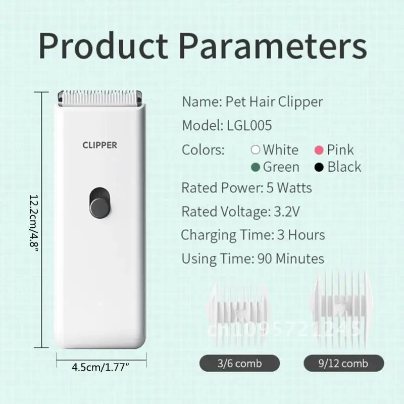 Electric Grooming Dog Hair Trimmer, Rechargeable, Haircut, Pet Remover, Machine Cat Hair Cutting
Electric Grooming Dog Hair Trimmer, Rechargeable, Haircut, Pet Remover, Machine Cat Hair Cutting