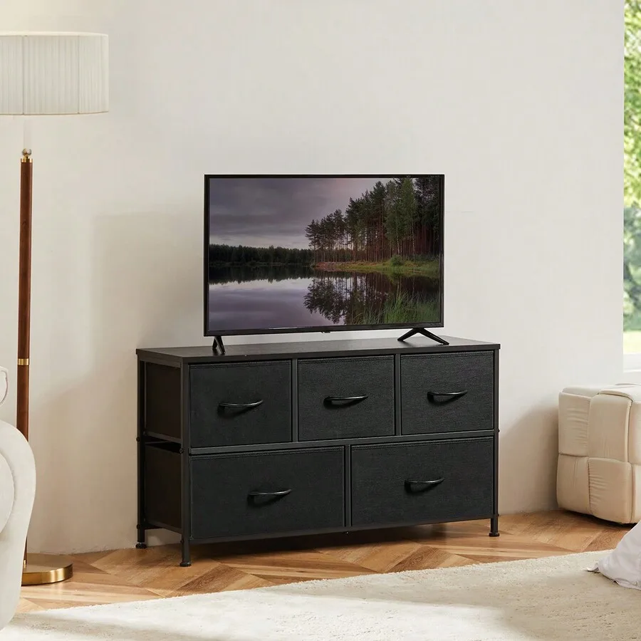 5 Wide Chest Of Drawers, Long Fabric Dresser, Storage Organizer Unit For Closet, Bedroom, Living Room Back To School Dormitory S
5 Wide Chest Of Drawers, Long Fabric Dresser, Storage Organizer Unit For Closet, Bedroom, Living Room Back To School Dormitory S