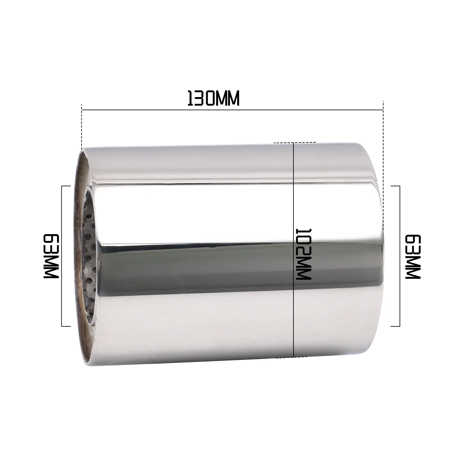 Universal Exhaust Muffler Resonator 2.5" inlet Stainless Steel Exhaust Tip Tail Tube Silence r
Universal Exhaust Muffler Resonator 2.5" inlet Stainless Steel Exhaust Tip Tail Tube Silence r
