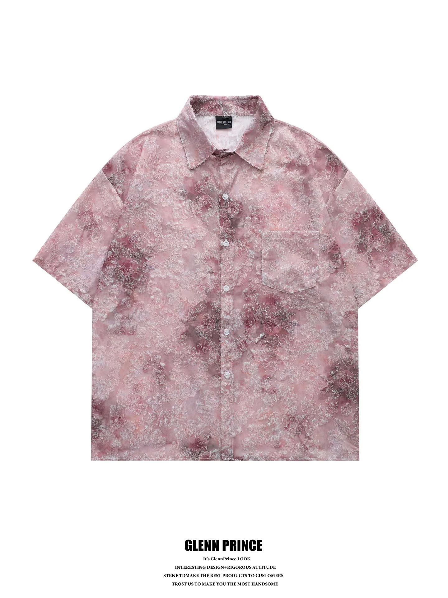 Retro Japanese Style Dyed Fringed Pink Shirt for Men Summer Beach Holiday Short Sleeve Floral Print Casual Loose Fit Shirt
Retro Japanese Style Dyed Fringed Pink Shirt for Men Summer Beach Holiday Short Sleeve Floral Print Casual Loose Fit Shirt