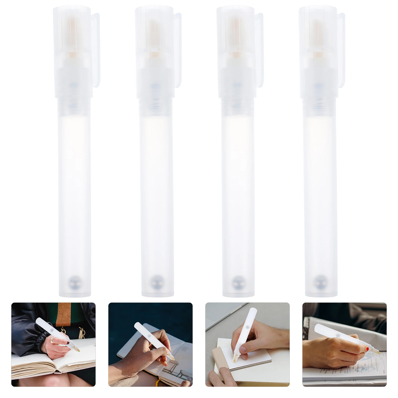 4pcs Refillable Paint Pen Shells Empty Fillable Marker Accessories Transparent Ergonomic Durable Student Stationery For School
4pcs Refillable Paint Pen Shells Empty Fillable Marker Accessories Transparent Ergonomic Durable Student Stationery For School
