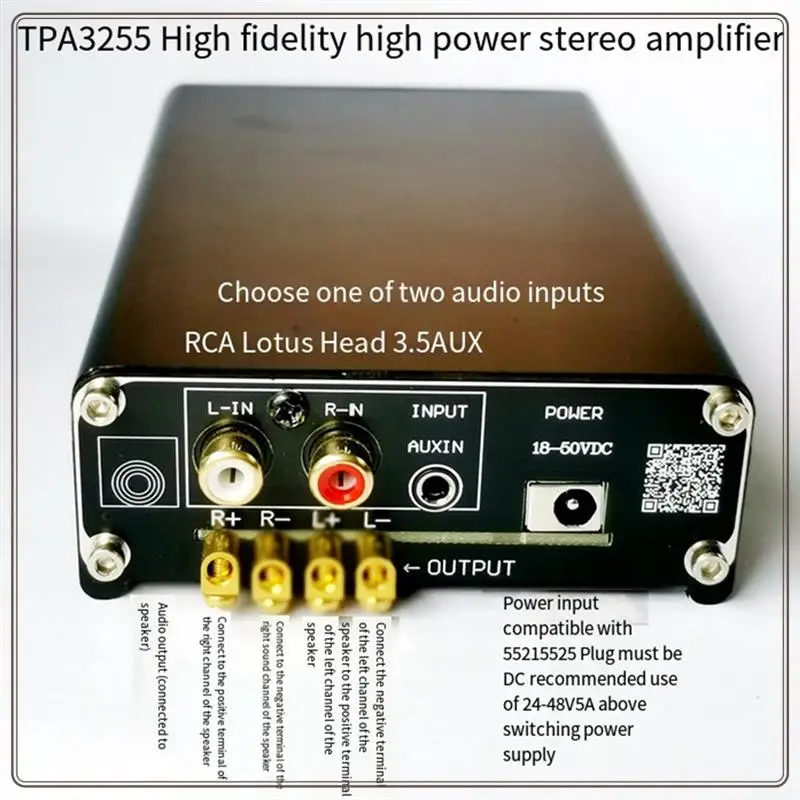 Reliable-Upgrade TPA3255 Fever-Grade HIFI Digital Power Amplifier Board 300Wx2 Dual-Channel High-Power Audio Amplifier Module,Up
Reliable-Upgrade TPA3255 Fever-Grade HIFI Digital Power Amplifier Board 300Wx2 Dual-Channel High-Power Audio Amplifier Module,Up