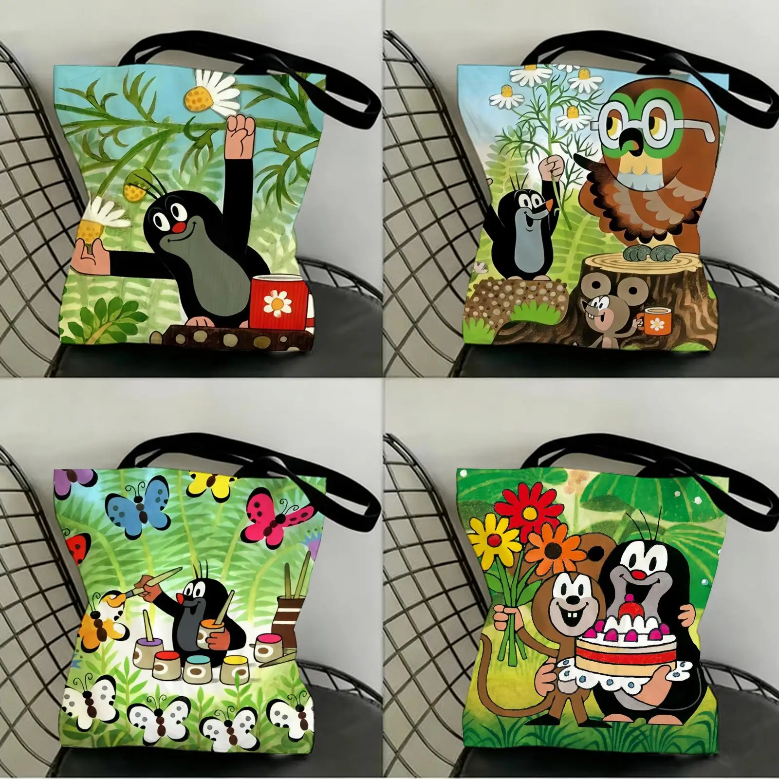 The Little Mole Storage Bags Canvas Double-Sided Print Shopping Bag Large Capacity Aesthetic Reusable Tote Bag
The Little Mole Storage Bags Canvas Double-Sided Print Shopping Bag Large Capacity Aesthetic Reusable Tote Bag