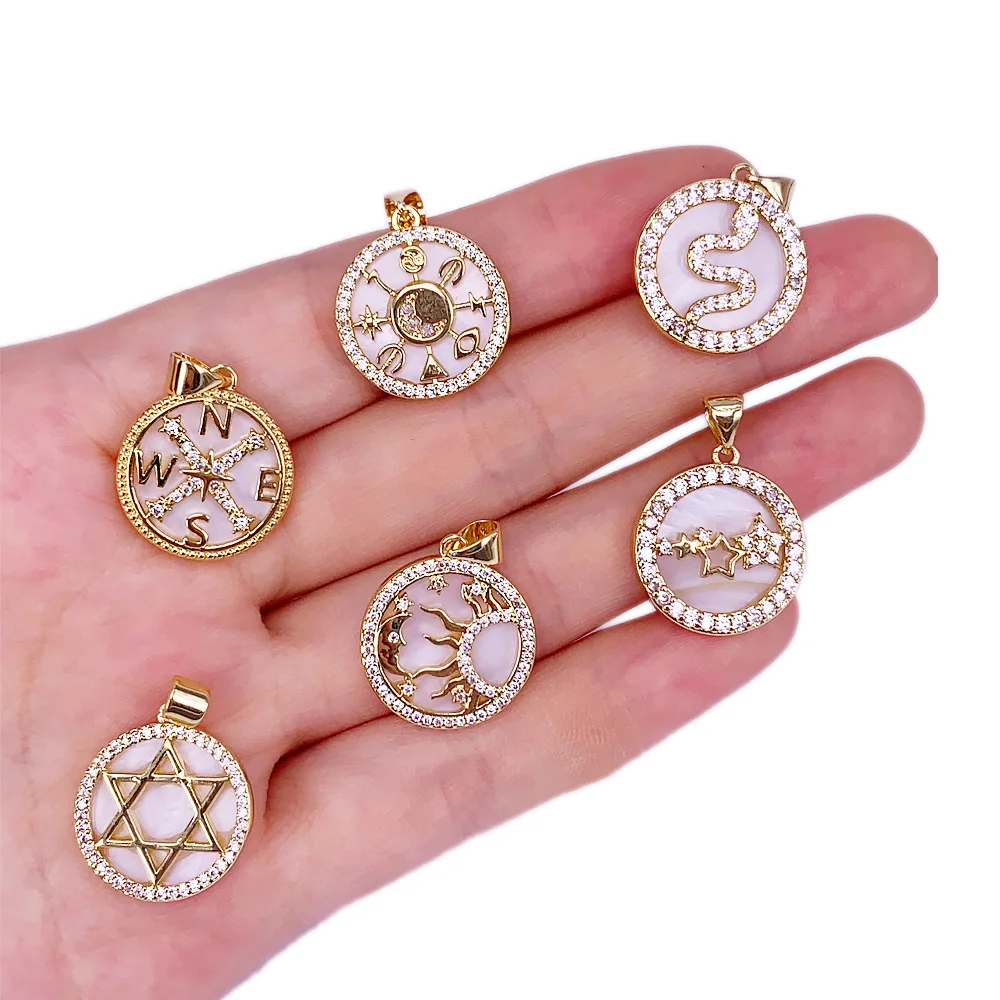 Luxury Jewelry Natural Stone Shell Pearl Star Of David Compass Moon Snake Medal Bead Pendant Charms Necklace Accessories
Luxury Jewelry Natural Stone Shell Pearl Star Of David Compass Moon Snake Medal Bead Pendant Charms Necklace Accessories