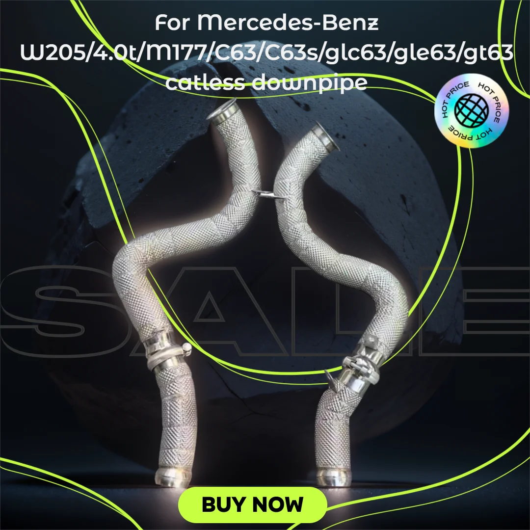For Mercedes-Benz W205/4.0t catless downpipe M177/C63/C63s/glc63/gle63/gt63 unblocked catalytic converter
For Mercedes-Benz W205/4.0t catless downpipe M177/C63/C63s/glc63/gle63/gt63 unblocked catalytic converter