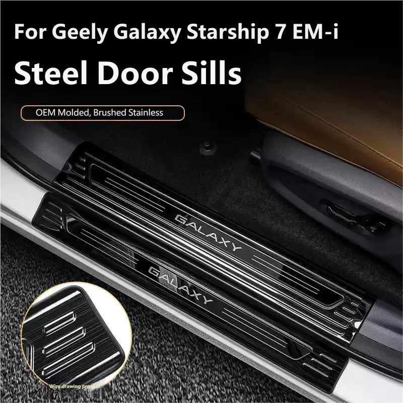 For Geely Galaxy Starship 7 EM-i Geely EX5 EM-i 2026 Stainless Steel Door Sill Strips Door Sill Protection Strips Welcome Pedals
For Geely Galaxy Starship 7 EM-i Geely EX5 EM-i 2026 Stainless Steel Door Sill Strips Door Sill Protection Strips Welcome Pedals