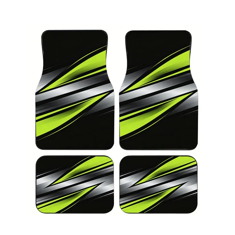 Green Silver Racing Metal Style Car Floor Mats 4Pcs Universal Non-slip Carpets
Green Silver Racing Metal Style Car Floor Mats 4Pcs Universal Non-slip Carpets