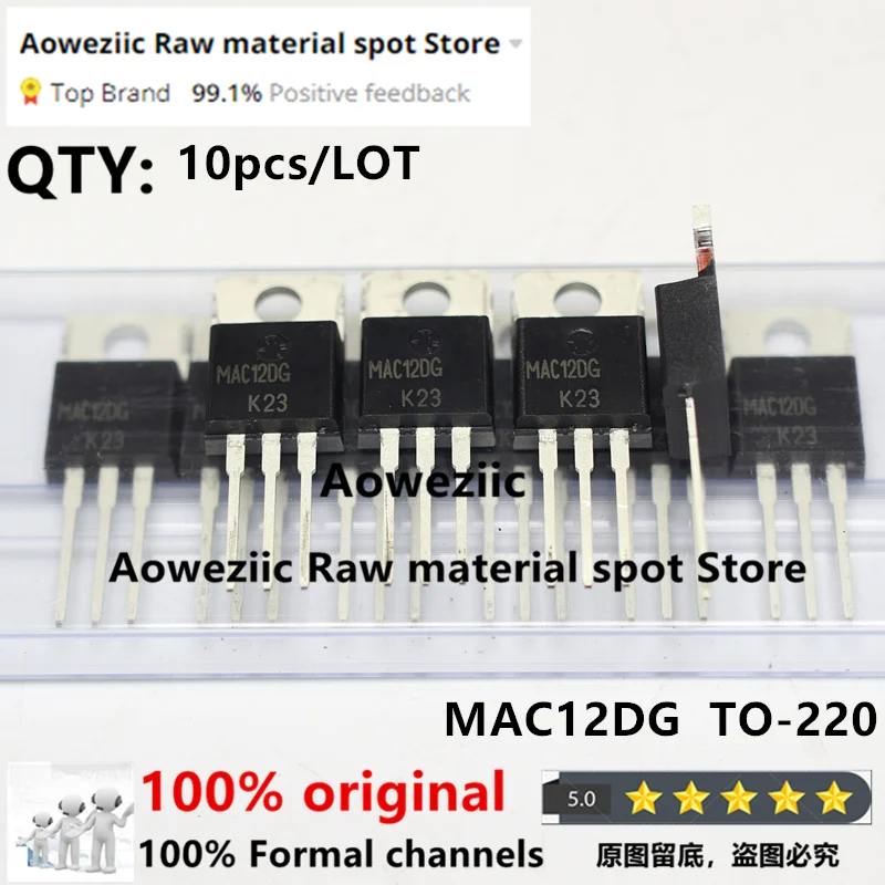Aoweziic 2018 + 100 новый импортный оригинальный Тиристор MAC12DG MAC12 TO-220 400 в 12 А
Aoweziic 2018 + 100 новый импортный оригинальный Тиристор MAC12DG MAC12 TO-220 400 в 12 А