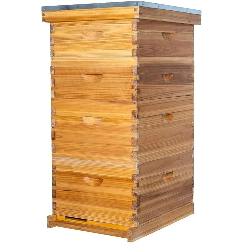 10 Frame Langstroth Bee Hive Coated with 100% Beeswax Includes Beehive Frames and Waxed Foundations 2 Deep Boxes 2 Medium Boxes
10 Frame Langstroth Bee Hive Coated with 100% Beeswax Includes Beehive Frames and Waxed Foundations 2 Deep Boxes 2 Medium Boxes