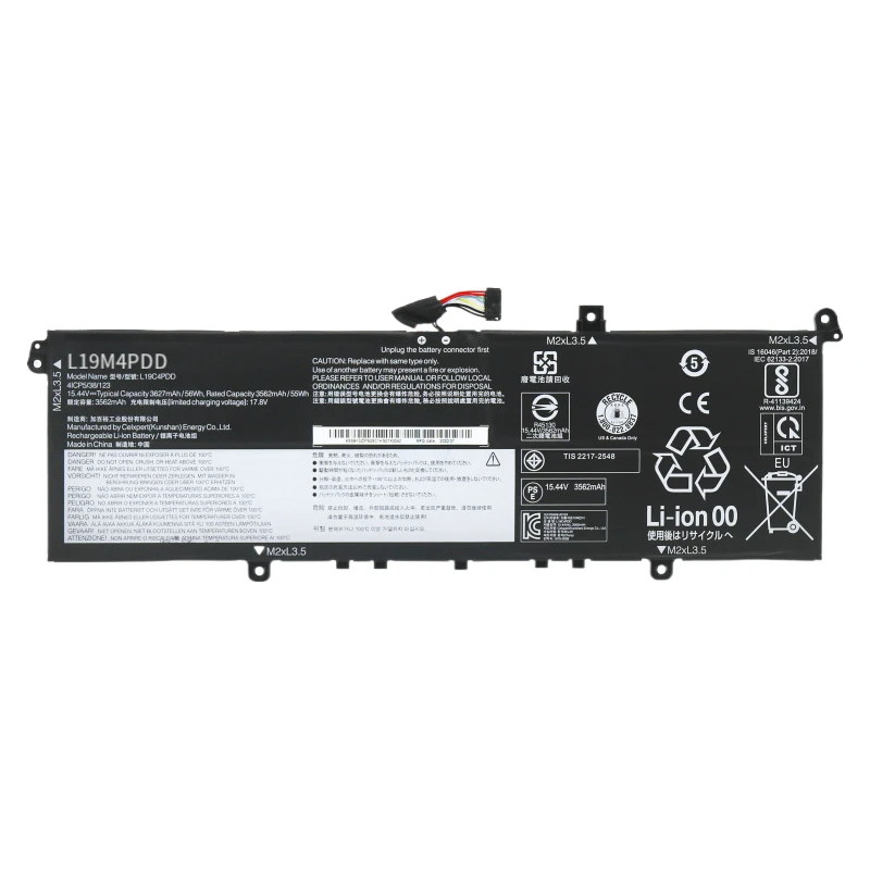 Аккумулятор L19D4PDD L19M4PDD для ноутбука Lenovo 5b10z37621 sb10z37619 5b10z37617 5b10z37618 для thinkbook 13s G2-20V9000LAU
Аккумулятор L19D4PDD L19M4PDD для ноутбука Lenovo 5b10z37621 sb10z37619 5b10z37617 5b10z37618 для thinkbook 13s G2-20V9000LAU