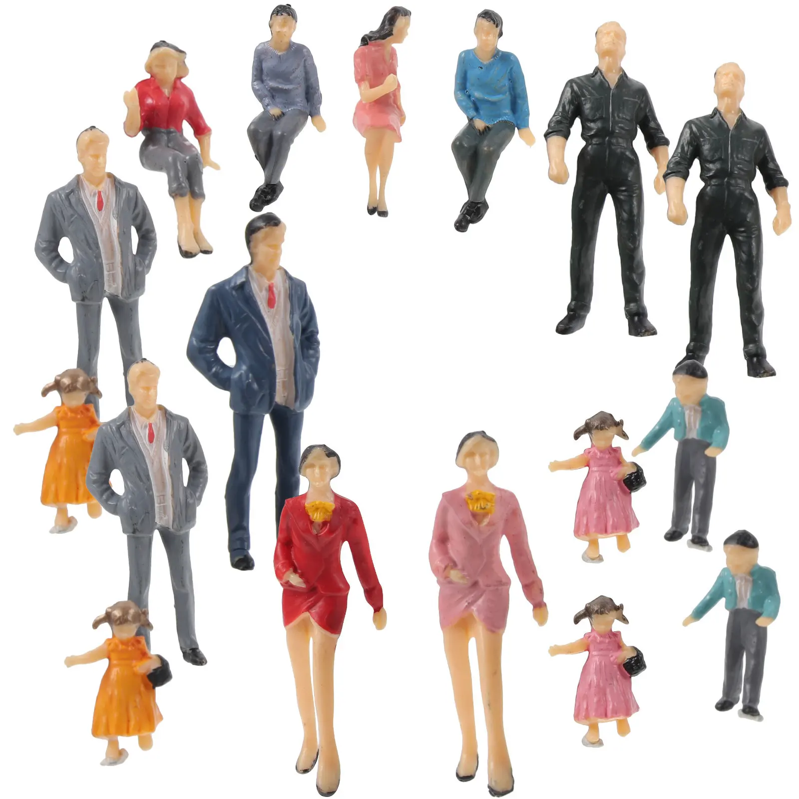 20pcs Multicolor Figures Safe Plastic Mold for People Figures Train Set L scape Dollhouse Scene Decor Miniature Model
20pcs Multicolor Figures Safe Plastic Mold for People Figures Train Set L scape Dollhouse Scene Decor Miniature Model