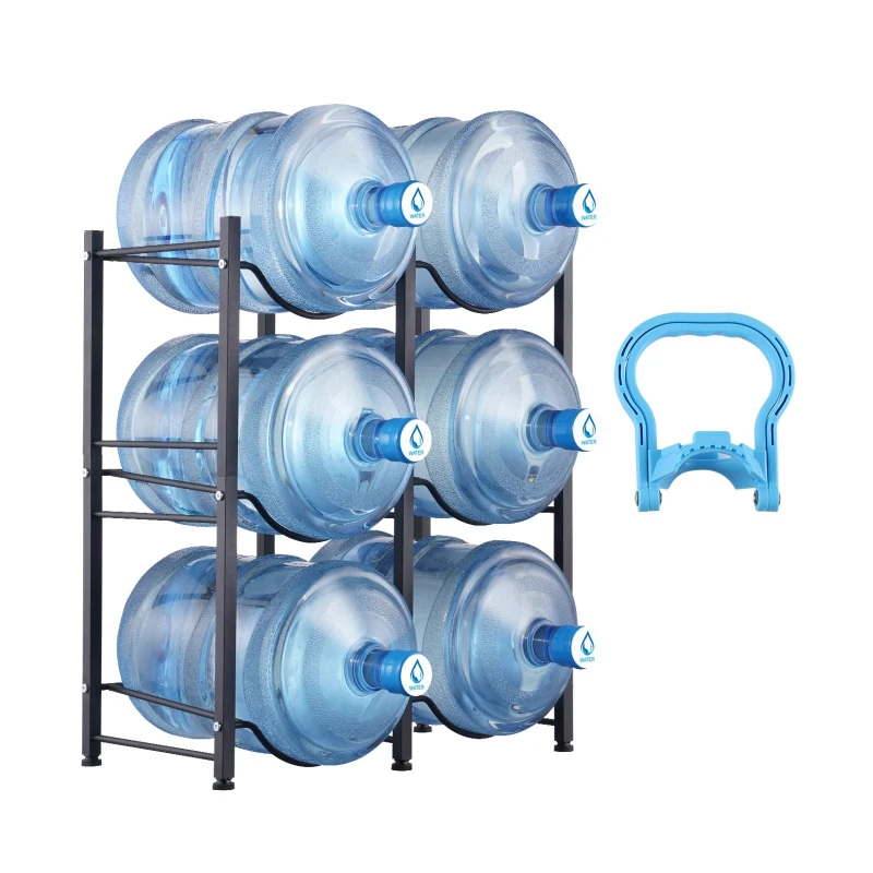 3/4/5 Tiers Water Jug Holder iron Water Bottle Holder Double/Single Row Easy Installation for Kitchen Office Living Room
3/4/5 Tiers Water Jug Holder iron Water Bottle Holder Double/Single Row Easy Installation for Kitchen Office Living Room